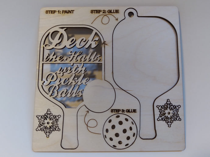DIY Kit, Deck The Halls With Pickle Balls