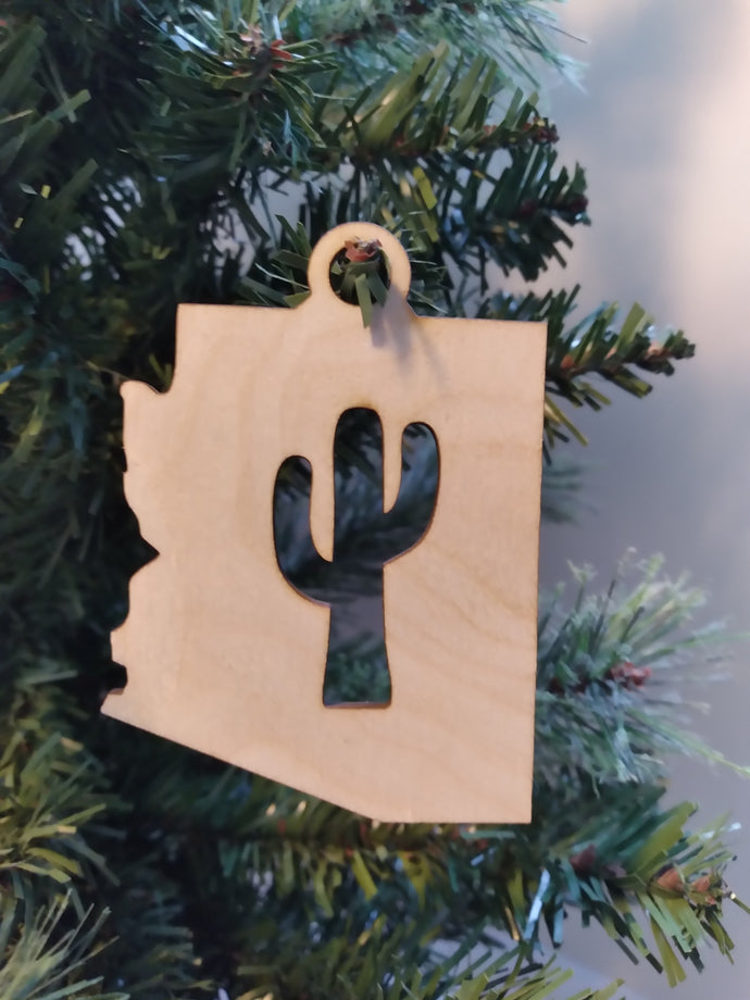 Ornament, Arizona Outline Saguaro