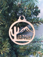 Ornament, Arizona Saguaro and White Mountains