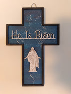 Wall Hanging, Cross He Is Risen Night