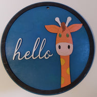 Wall Hanging, Hello Giraffe