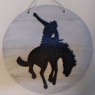 Wall Hanging, Bronc Riding