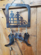 Wind Chime, Cowboys on Fence