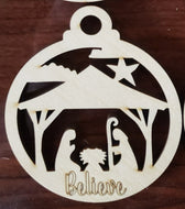 Ornament, Nativity Believe