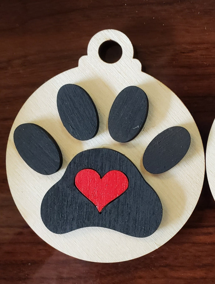 Wholesale, Ornament, Paw Print